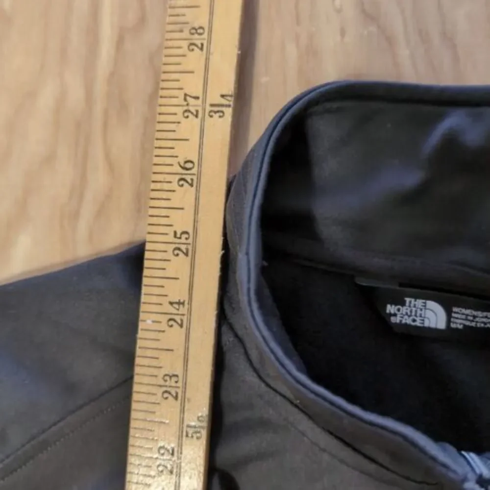 The North Face Jacket Women's M Black‎ Summer Camp 1/4 Zip Fleece Embroidery